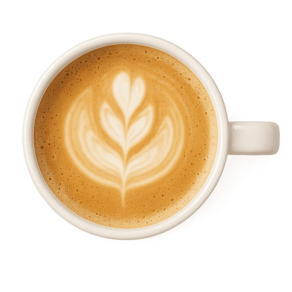 Latte at The coffee Shop El Paso Texas