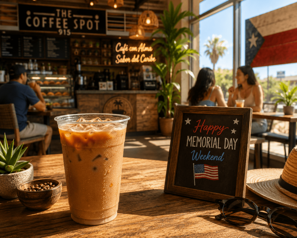 Coffee shop el paso memorial day weekend plans can start with cool drinks and Puerto Rican coffee at The Coffee Spot 915.
